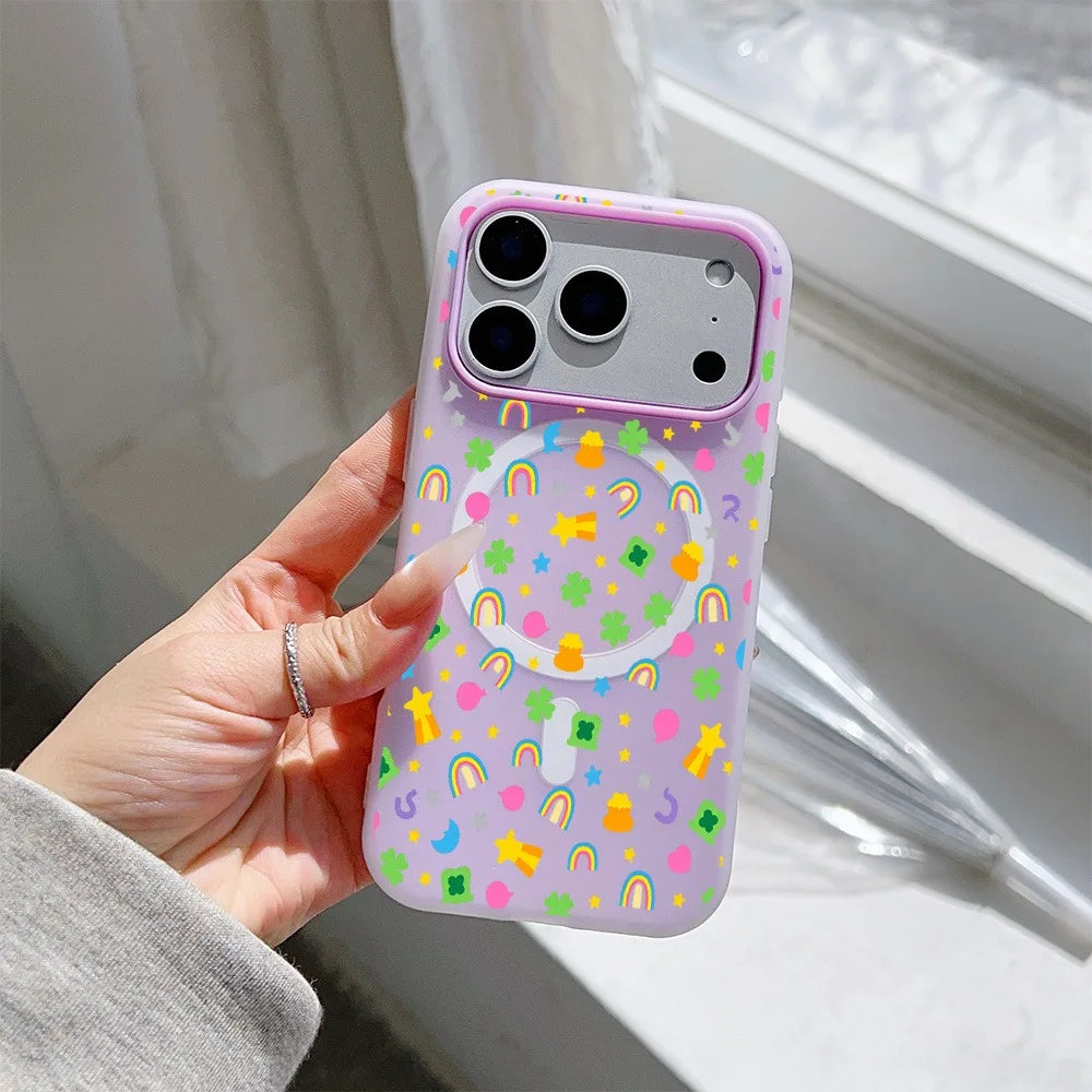 Phone Case - Whimsy Pattern 2026 New Style Jelly Phone Case for Iphone 17 Pro Max/16 Pro/15/14 Plus and other series