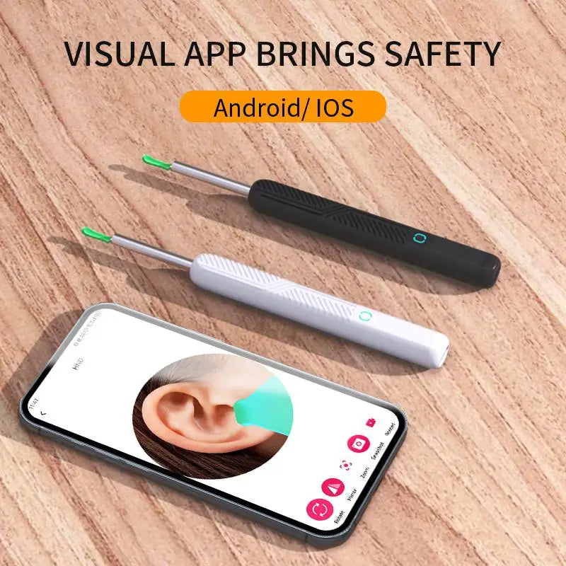 HD Intelligent Visual Luminous Ear Spoon Visual Ear Collecting Endoscope Set Smart Visual Ear Cleaner Wax Removal Tool