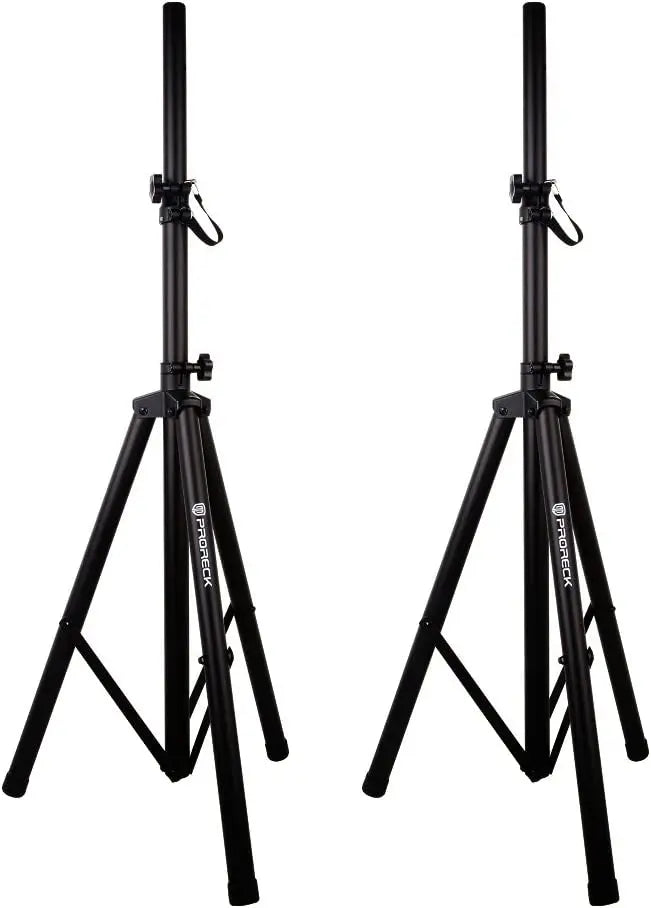 PRORECK Adjustable Height Tripod Speaker Stands Pair for DJ/PA Speaker System 4 to 6 Feet