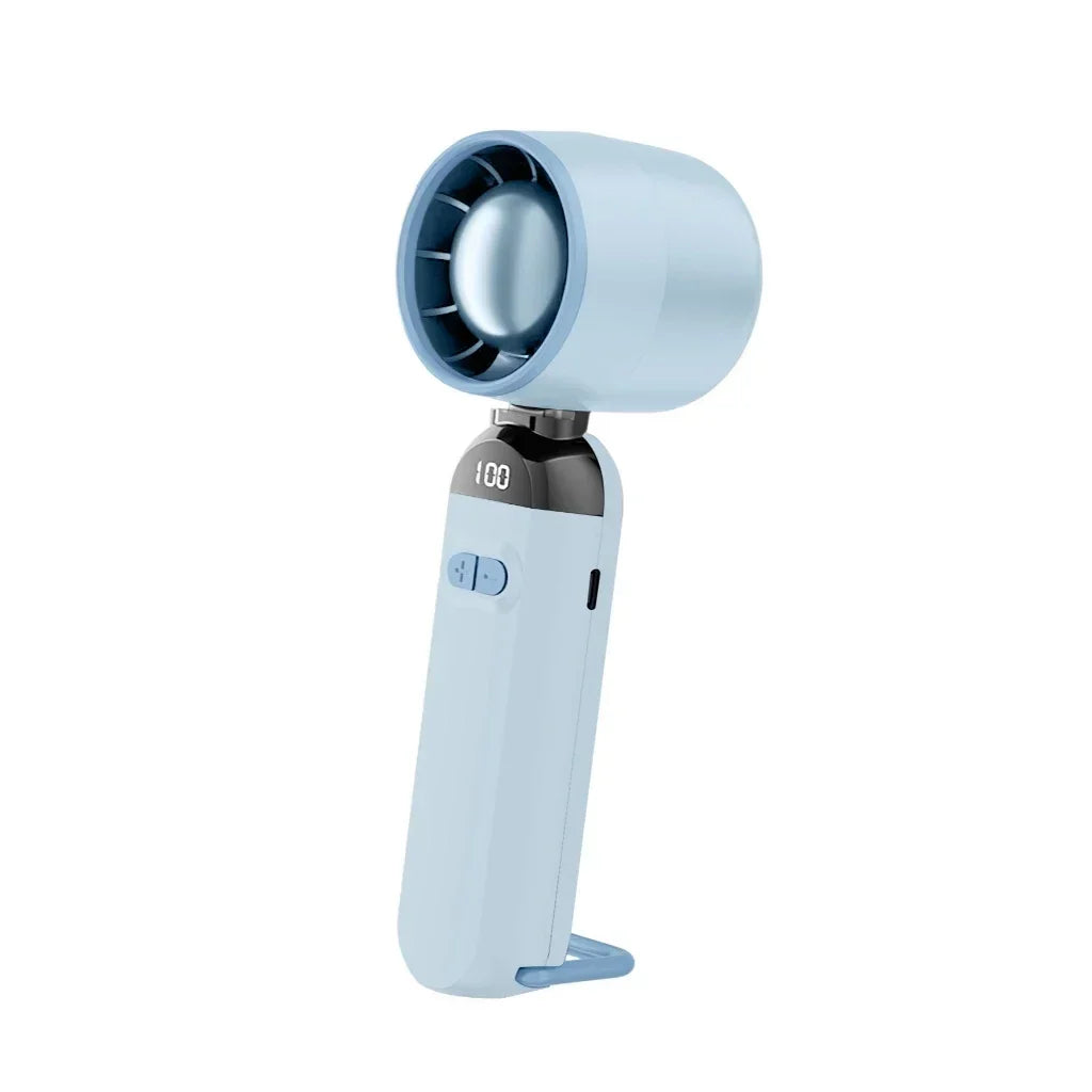 Mini Handheld USB Fan Strong Breeze Fast Charging Silent High-Speed Air Cooling Portable Fan Personal for Travel Outdoor