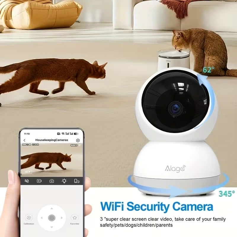 2K Smart Home Security Camera 5G/2.4GHz Wireless WiFi Auto Tracking CCTV Camera 3MP PTZ 2-Way Audio,Night Vision Baby Monitor