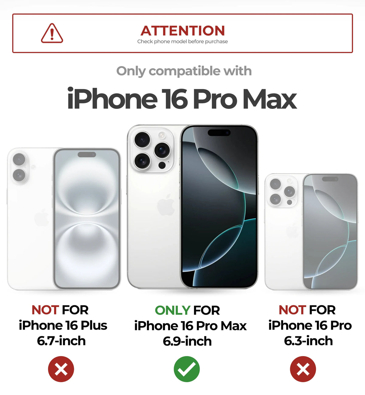 For iPhone 16 Pro Max  Case with Slide Camera Cover & Adjustable Kickstand Rugged Shockproof Protective Heavy-Duty Bumper Cases
