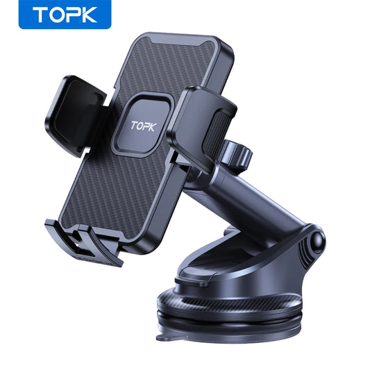 Car Phone Mount, Universal Dashboard & Windshield Holder, Compatible with iPhone 15 14 13 12 Pro Max, Samsung S24 Ultra