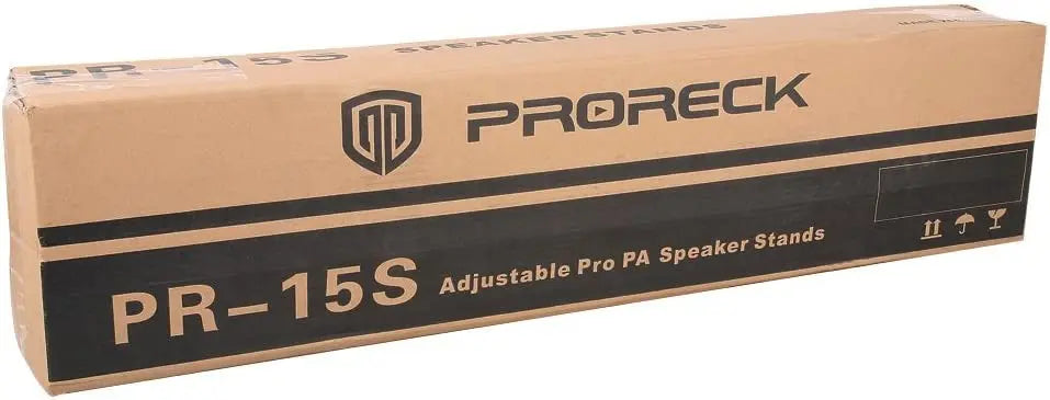 PRORECK Adjustable Height Tripod Speaker Stands Pair for DJ/PA Speaker System 4 to 6 Feet