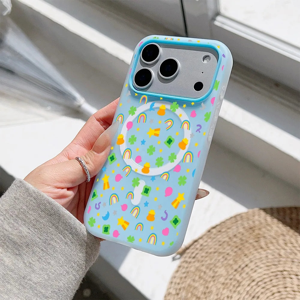 Phone Case - Whimsy Pattern 2026 New Style Jelly Phone Case for Iphone 17 Pro Max/16 Pro/15/14 Plus and other series