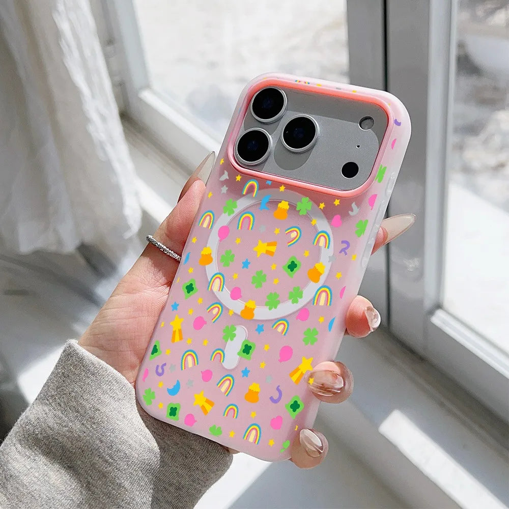 Phone Case - Whimsy Pattern 2026 New Style Jelly Phone Case for Iphone 17 Pro Max/16 Pro/15/14 Plus and other series