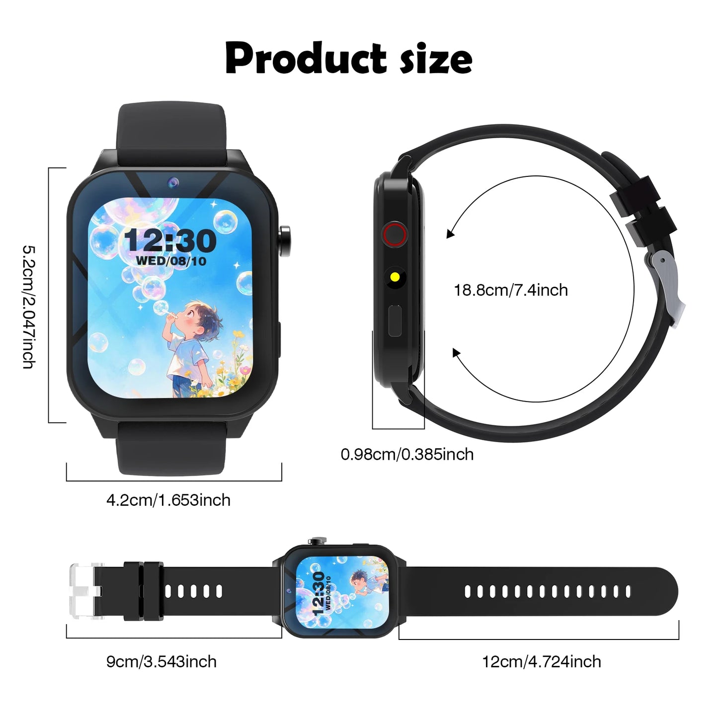 Kids Smart Watch, Multiple Puzzle Games, HD Camera, Flashlight, Alarm Clock, Timer, Sleep Monitoring, Suitable for Boys and Girls Aged 3-8, Best Gift for Christmas and Birthdays