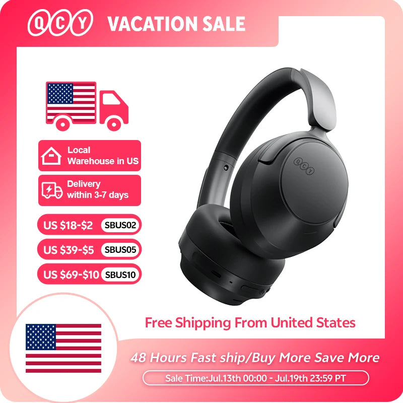 H3S Over Ear Headphone Hi-Res LDAC Spatial Sound Headset H3S -56dB Adaptive ANC Wireless Earphone Bluetooth 6.0 102Hrs
