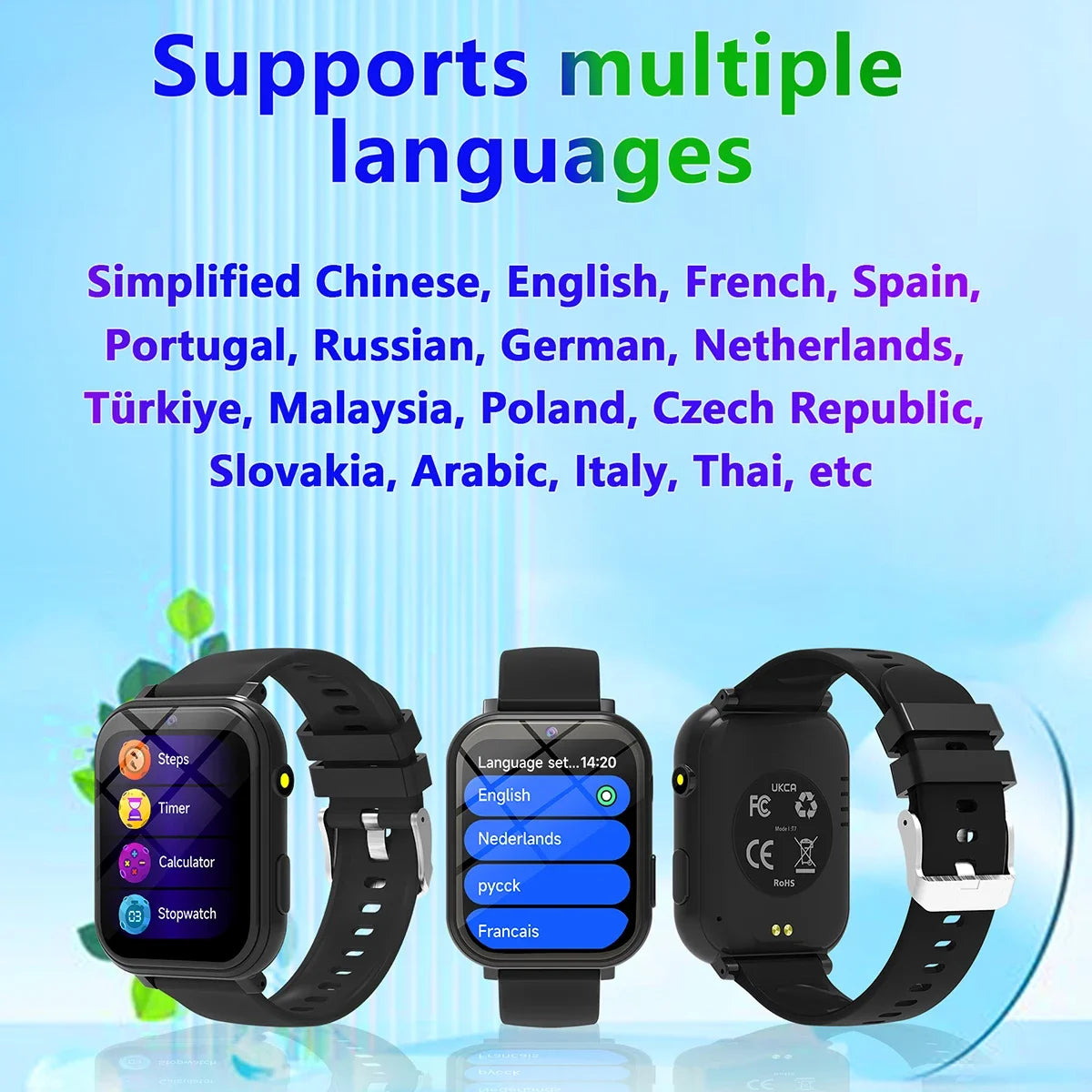 New Kids Games Smart Watch 18 Games Camera Waterproof Flashlight Sleep Monitoring For Birthday Holiday Gift Boy Girl Children