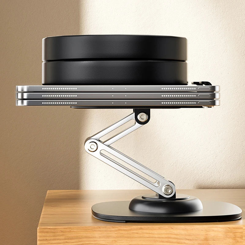 Multi-Function Folding Lift blet Desktop StandLazy Mobile Phone Stand Al Tauminum Mobile Phone  360° Rotating Live Stand
