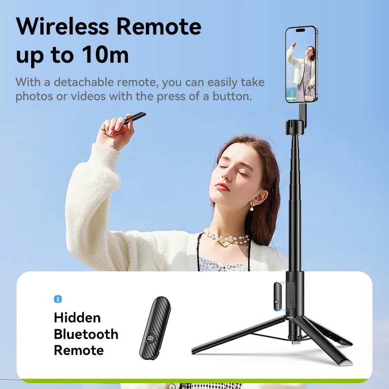 Ulanzi MG-002 Max 1.64m / MG-003 Pro 1.36m Magnetic Phone Selfie Stick Extendable Tripod for iPhone 16 15 14 13 Photograph Vlog