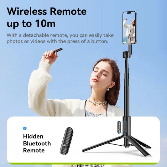Ulanzi MG-002 Max 1.64m / MG-003 Pro 1.36m Magnetic Phone Selfie Stick Extendable Tripod for iPhone 16 15 14 13 Photograph Vlog