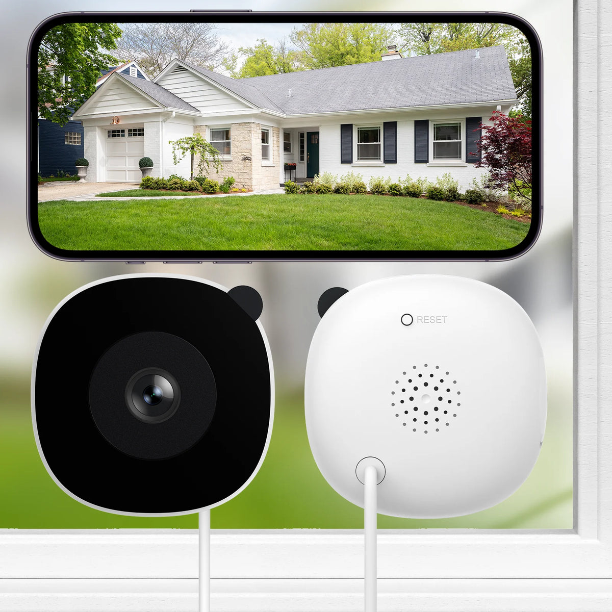 2K Window Camera WiFi Indoor Cameras For Home Security Full Color Night Vision Two-Way Audio Motion Detection