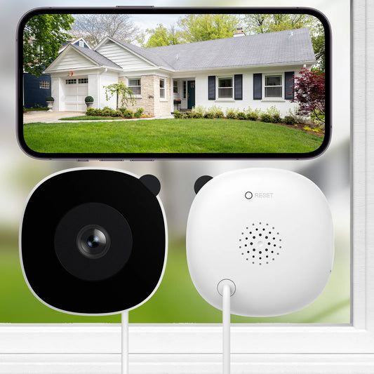 2K Window Camera WiFi Indoor Cameras For Home Security Full Color Night Vision Two-Way Audio Motion Detection