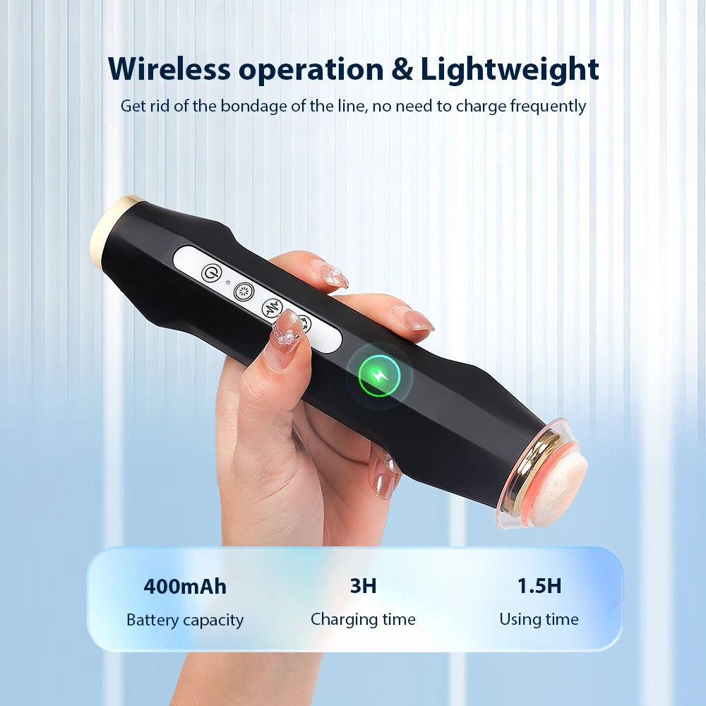 7 Colors LED Oxygen Bubble Pen Facial Massager Portable CO2 Beauty Machine Skin Rejuvenation Hydration Pore Cleaning Tool
