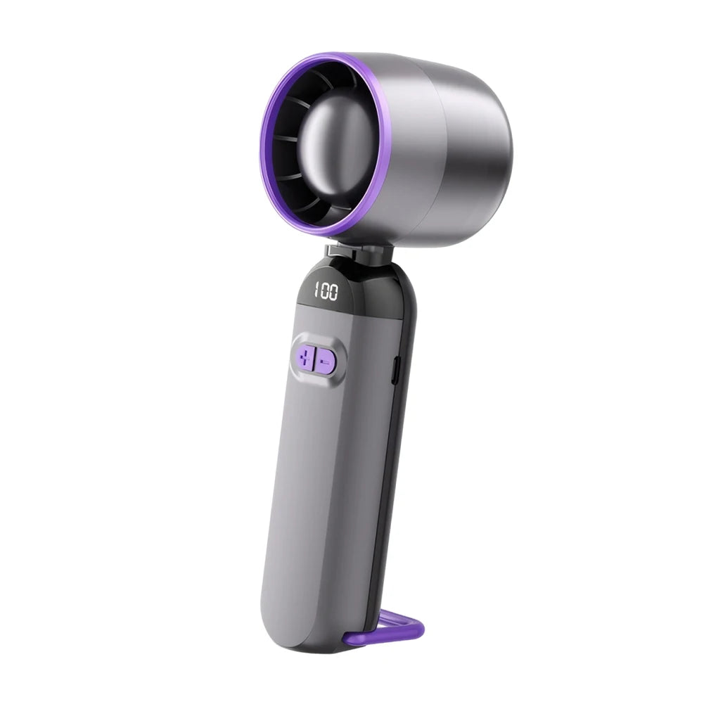 Mini Handheld USB Fan Strong Breeze Fast Charging Silent High-Speed Air Cooling Portable Fan Personal for Travel Outdoor