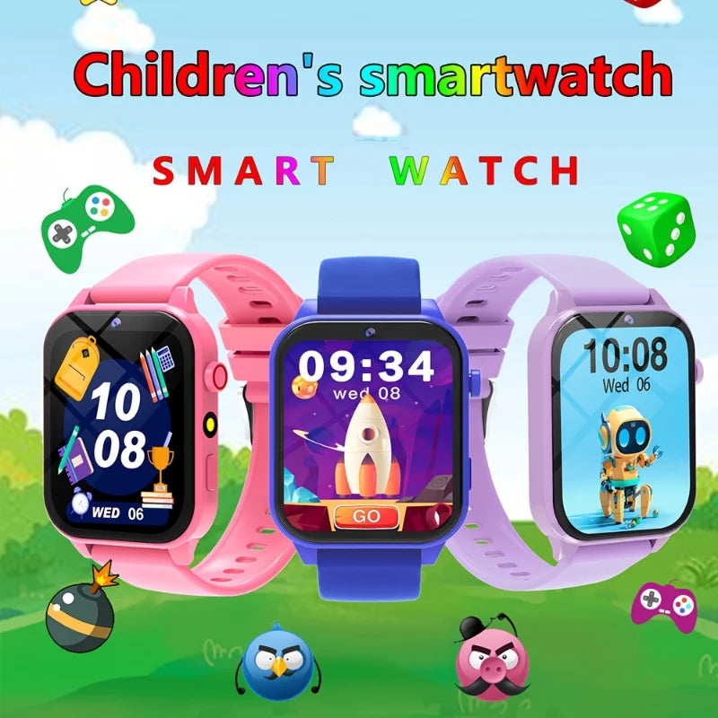 Kids Smart Watch, Multiple Puzzle Games, HD Camera, Flashlight, Alarm Clock, Timer, Sleep Monitoring, Suitable for Boys and Girls Aged 3-8, Best Gift for Christmas and Birthdays