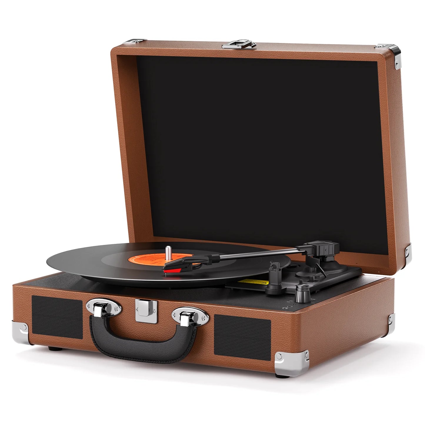 MAIO  Record Player, 3-Speed 33/45/78RPM Vinyl Spinner with 2 Built-in Stereo Speakers, Headphone Jack