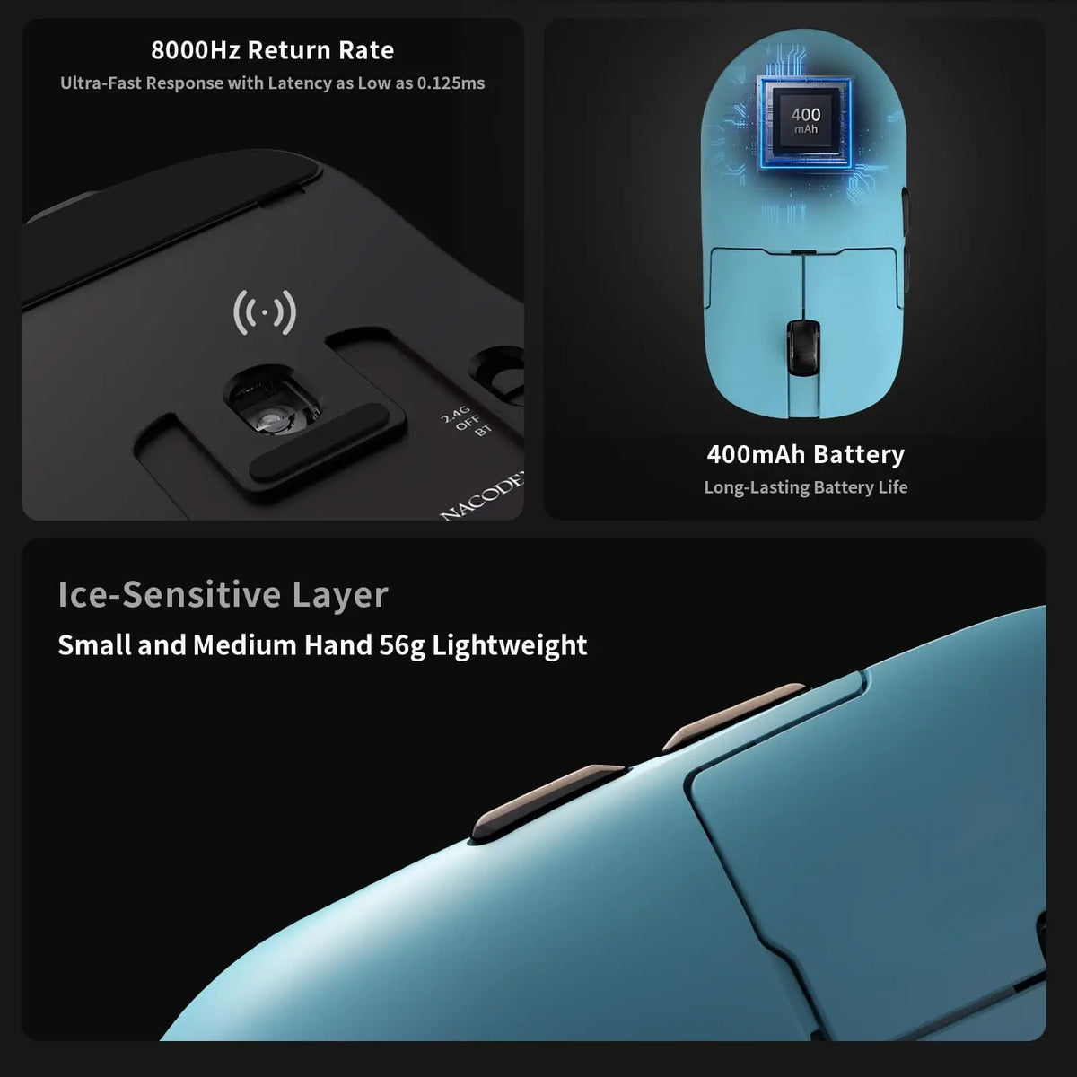 AJAZZ AJ159 Series Esports Gaming Mouse, AJ159 P MC and AJ159 APEX Versions, Ergonomic Wireless Computer Mouse For Gamers