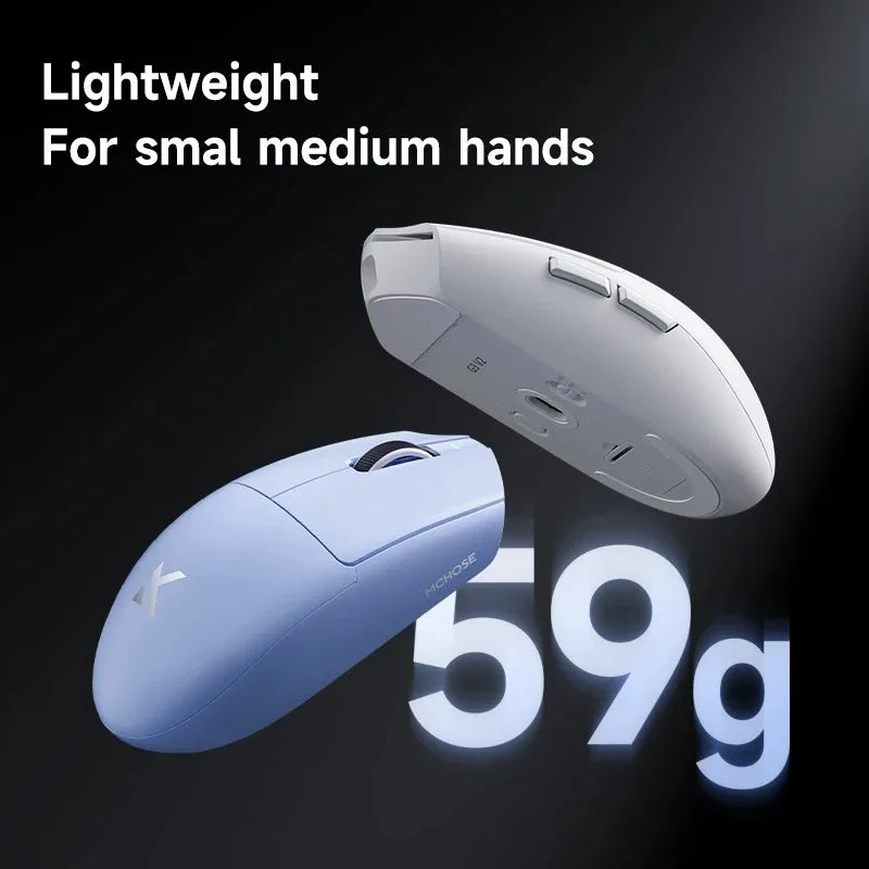 MCHOSE G3 V2 Wireless Gaming Mouse E-sports Lightweight Three Mode Bluetooth PAW3311 High Performance 800mAh Office 59g Mouse